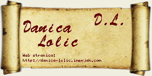 Danica Lolić vizit kartica